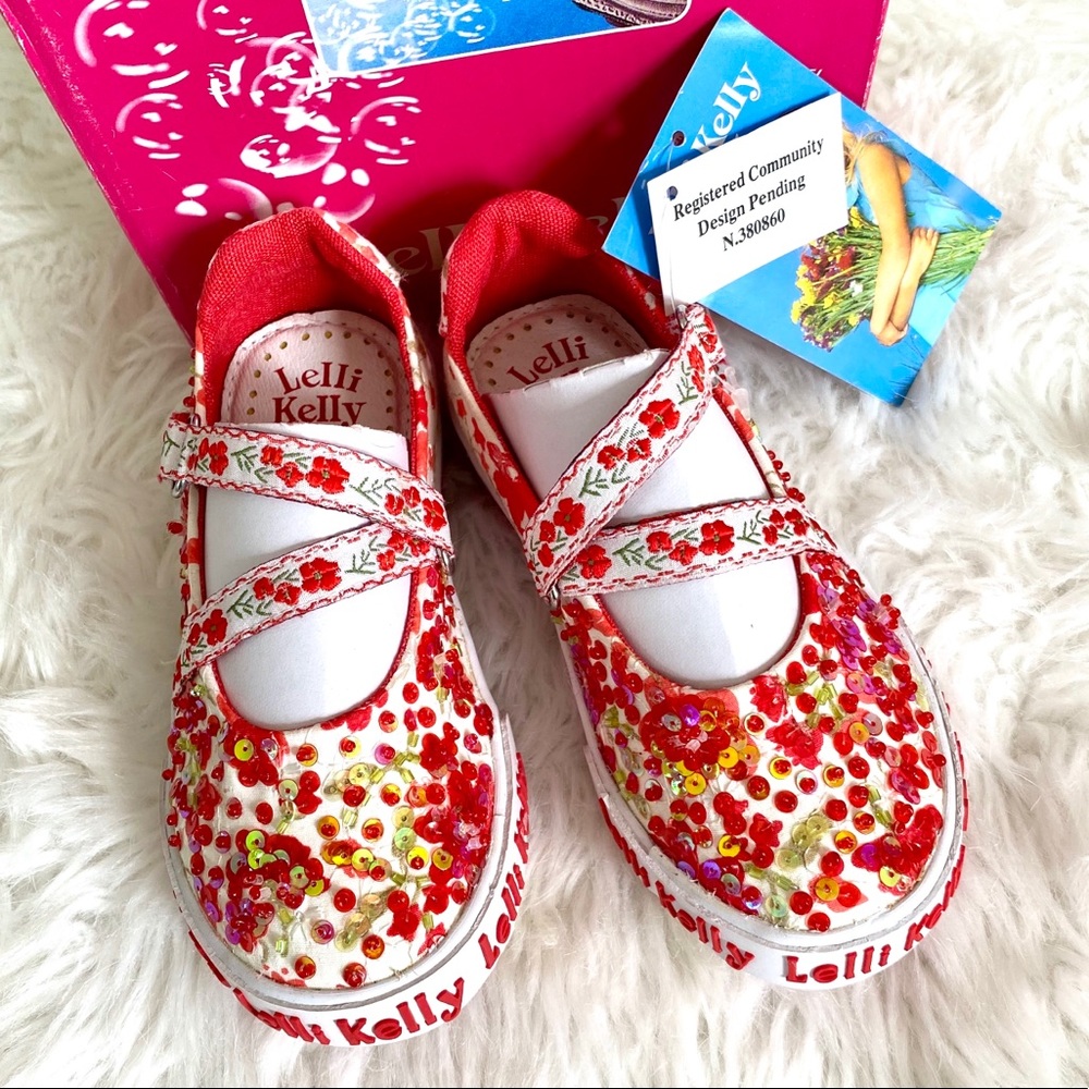 NWT Lelli Kelly Kids Rosedoll Z-strap Mary Janes